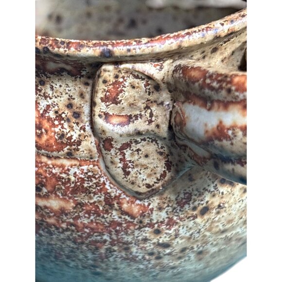 VTG Stoneware Syrup Small Pitcher By Artist Mayfield Handcrafted Michigan - Picture 6 of 9